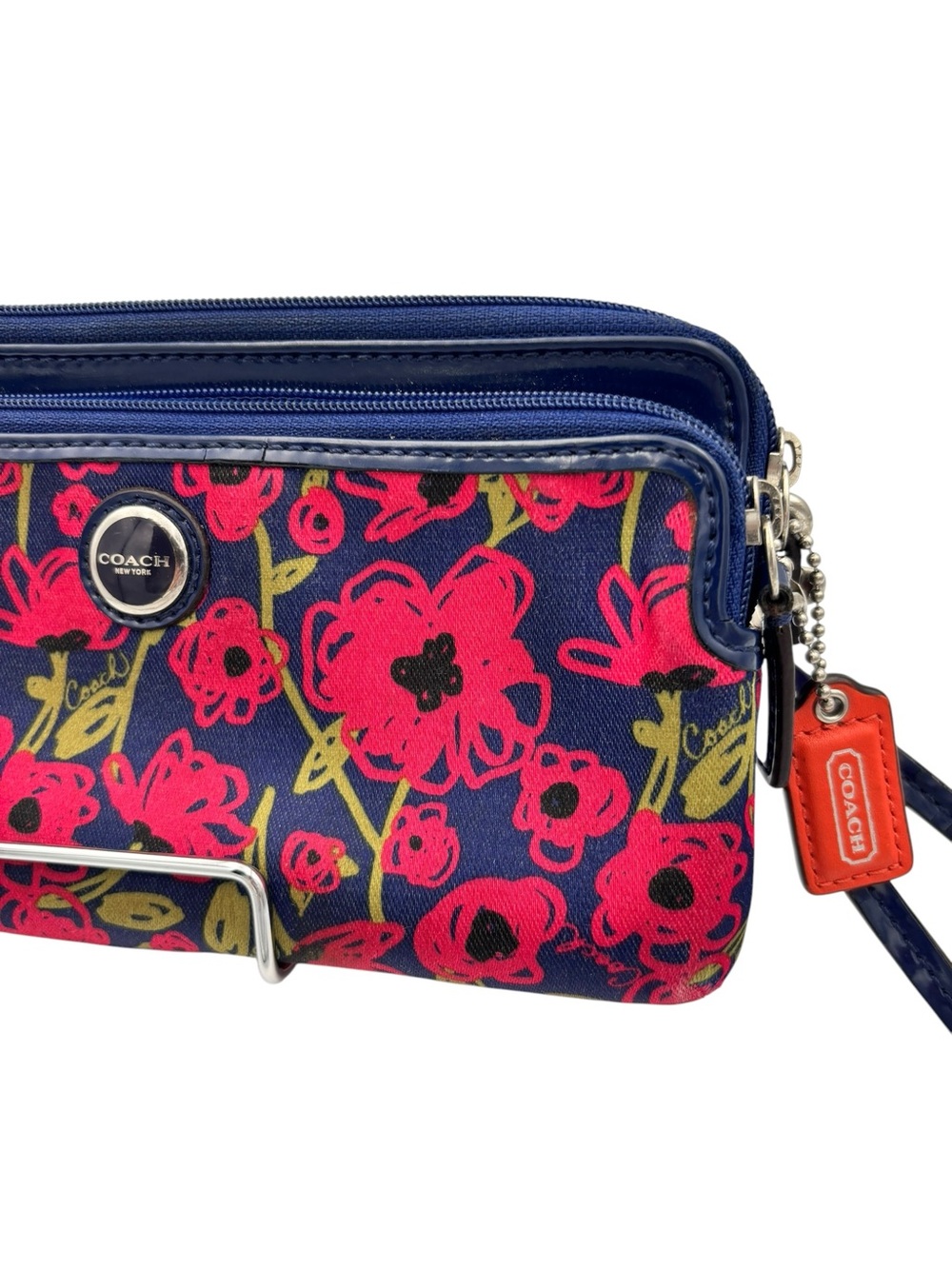 Coach Poppy Floral Graffiti Zip Around Wristlet Wallet (2010) - Picture 4 of 13